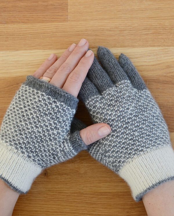 Woven pattern gloves Amilia