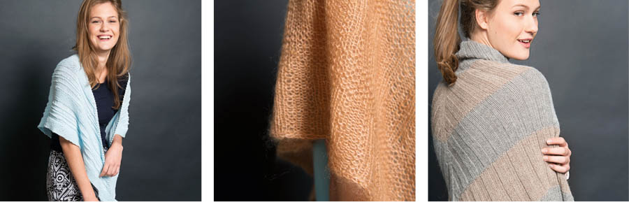 Simple triangle shawl knitting_2