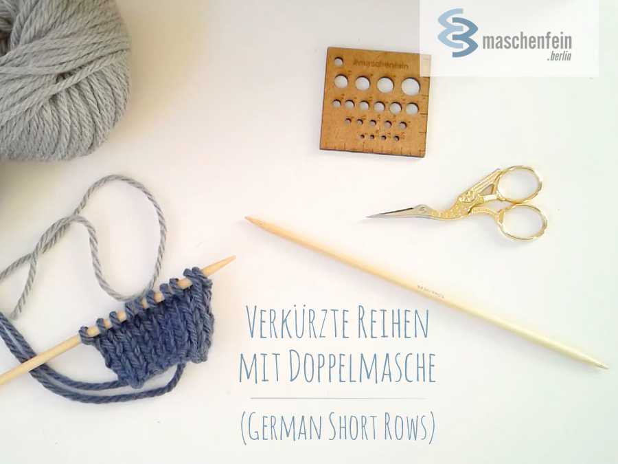 Short Rows with Double Stitch (German Short Rows)-TitleBlog