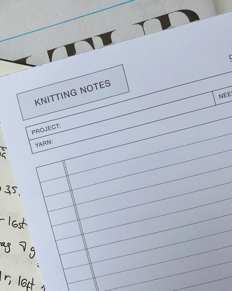 Knitting Notes Petite Knit