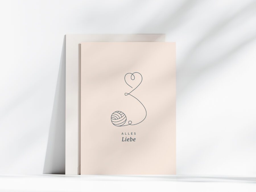 Maschenfeine greeting card - Love
